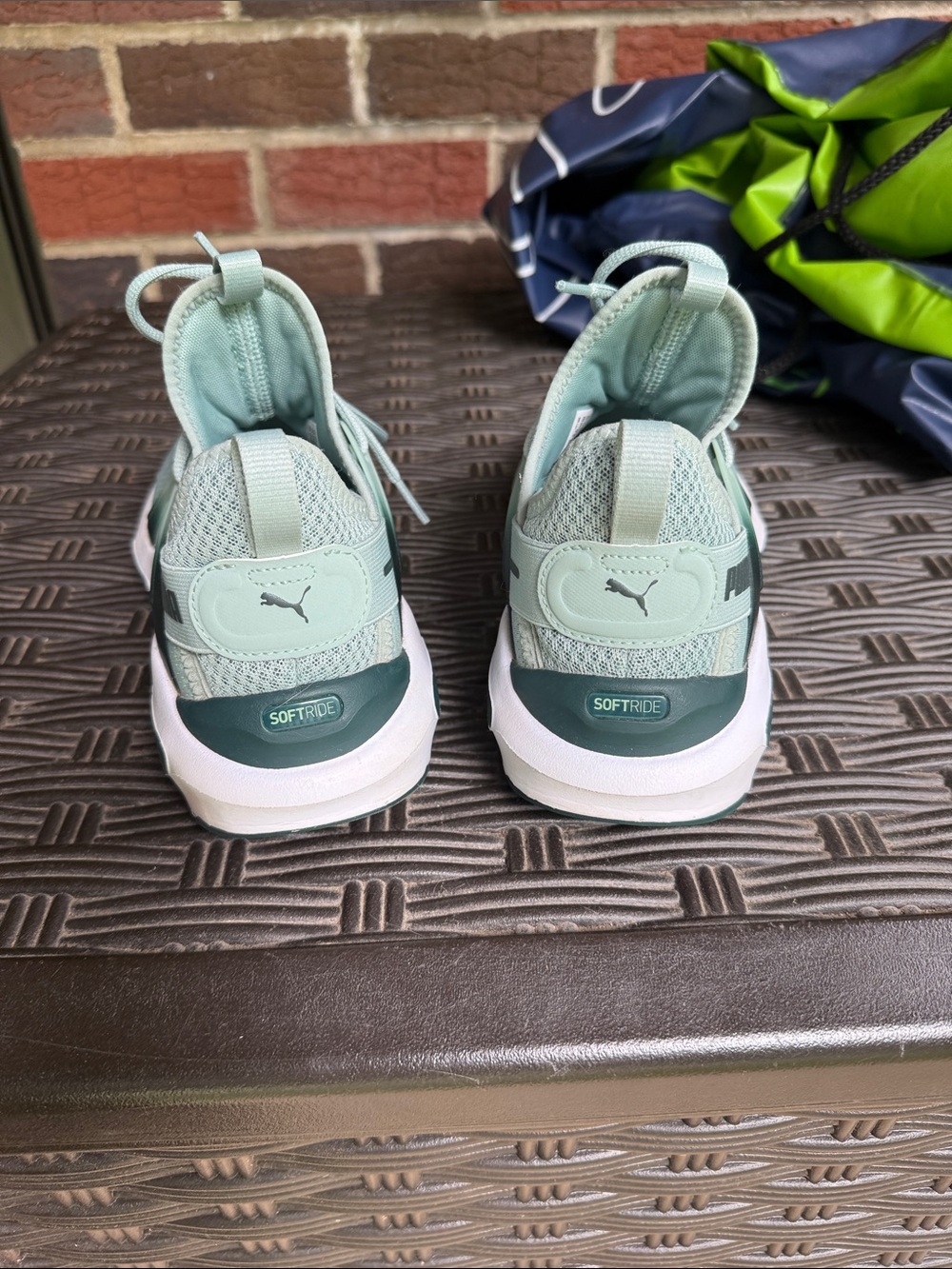 Puma Women’s Mint Green Athletic Sneakers - Picture 6 of 7